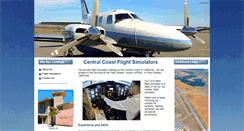 Desktop Screenshot of centralcoastflightsimulators.com