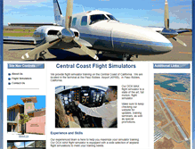 Tablet Screenshot of centralcoastflightsimulators.com